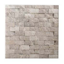 Trendy Faux 3D Stone Brick Mosaic Patroon Tegeltje