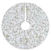 Trendy Faux Gold Marble Pattern Kerstboom Rok (Voorkant)