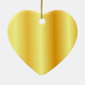 Trendy Faux Gold Metallic look - Blank Keramisch Ornament (Achterkant)