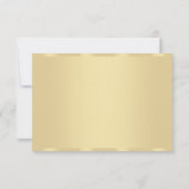 Trendy Faux Gold Modern Elegant Blank Sjabloon (Achterkant)