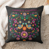 Trendy Fiesta Mexican Flower Pattern Wedding Gift Kussen (Deken)