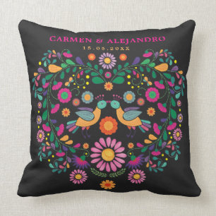Trendy Fiesta Mexican Flower Pattern Wedding Gift Kussen