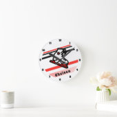 Trendy Figuur Skating Girl Schaatsen Persoonlijk R Ronde Klok (Huis)
