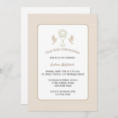 Trendy First Community Tan Stripes with Chalice Kaart (Voorkant / Achterkant)