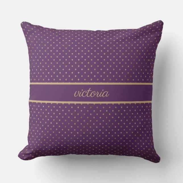 Trendy Fleur de Lis Pattern Kussen (Voorkant)