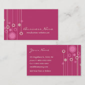 Trendy Floral Design Visitekaartje (Voorkant / Achterkant)