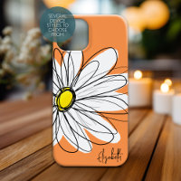 Trendy Floral Illustration Custom naam van Daisy