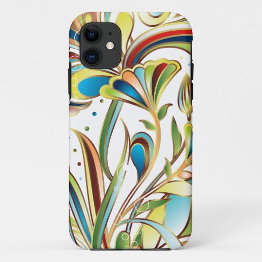 Trendy Floral iPhone 5 Hoesje (Achterkant)