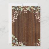 Trendy Floral Jubileum Kaart (Achterkant)