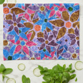 Trendy Floral Pattern #3 Theedoek (Gevouwen)