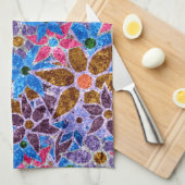 Trendy Floral Pattern #3 Theedoek (Quarter Fold)