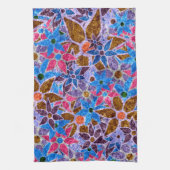 Trendy Floral Pattern #3 Theedoek (Verticaal)