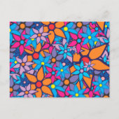 Trendy Floral Pattern Briefkaart (Voorkant)