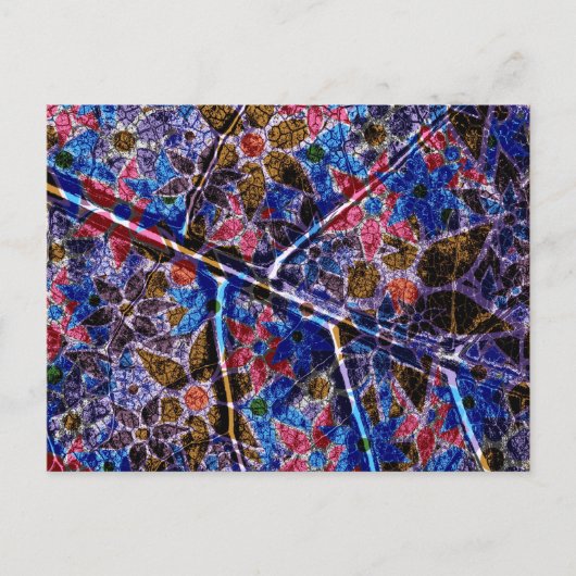 Trendy Floral Pattern Briefkaart (Voorkant)