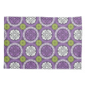 Trendy Floral Pattern - Orchid and Lime Green Kussensloop (Achterkant)