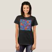 Trendy Floral Pattern T-shirt (Voorkant volledig)