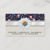 Trendy Floral Pattern Visitekaartje (Achterkant)