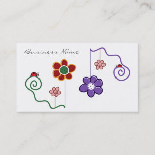 Trendy Floral Visitekaartje