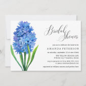 Trendy Flower Blue Hydrangea bruiloft Vrijgezellen Kaart (Voorkant)