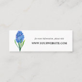Trendy Flower Blue Hydrangea Website Kaarten | Min Mini Visitekaartje (Voorkant)