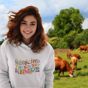 Trendy Flowers Retro is aardig tegen elke soort, Hoodie