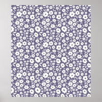 Trendy flowers seamless pattern. Small vintage flo