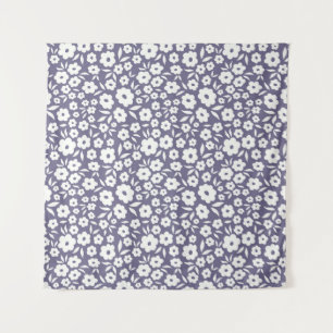 Trendy flowers seamless pattern. Small vintage flo Wandkleed