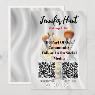 Trendy Flyers Social Media QR Code Uitnodiging