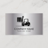 Trendy Forklift, Logisitcs - Professional Silver Visitekaartje (Voorkant)