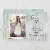 Trendy Foto Afstuderen Bedankt kaarten (Voorkant / Achterkant)