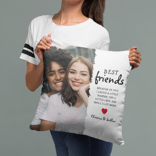 Trendy Foto & Citaat voor Beste Vriendinnen   Best Kussen