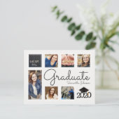 Trendy Foto Collage Pet Afstuderen Briefkaart (Staand voorkant)
