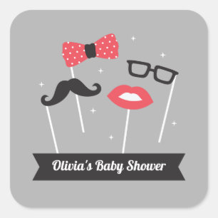 Trendy fotohokje accessoires baby shower stickers