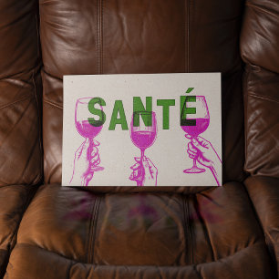 Trendy Franse Wijn Sante Wall Art Poster