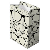Trendy Funky Nerd Nerdy Geek Retro Glasses Medium Cadeauzakje (Achterkant Gekanteld)