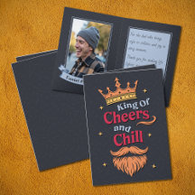 Trendy Funny King Quote Typografie Vaderdag