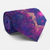 Trendy Galaxy Print / Nebula Stropdas (Opgerold)