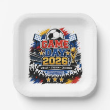 Trendy Game Day 2026 Voetbal Soccer Stadion Feest