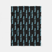 Trendy GAMERS DEN Cozy Deken met NAAM Neon Look (Voorkant)