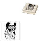 Trendy gedetailleerde Llama Rubberstempel (Gestempeld)