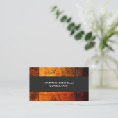 Trendy Geel Abstract Grijs Plain Clean Visitekaartje (Staand voorkant)