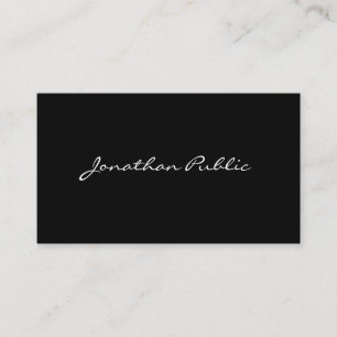 Trendy gekalligrafeerd script minimalistische Sjab Visitekaartje