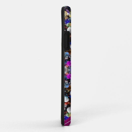 Trendy gekleurde bokeh iPhone Case (Achterkant/rechts)