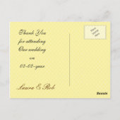 trendy gele lovebirdsThankYou Kaarten (Achterkant)