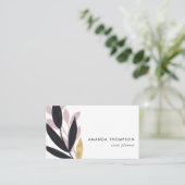 Trendy Geometric Brush Strokes Visitekaartje (Staand voorkant)