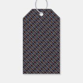 Trendy Geometric Pattern, Modern Birthday Party Cadeaulabel (Achterkant)