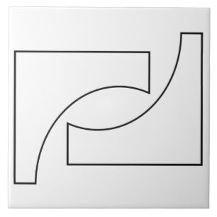 Trendy Geometric Pattern Tegeltje