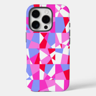 Trendy Geometric Square Pattern iPhone 16 Pro Hoesje