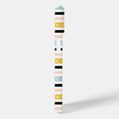 Trendy Geometric White Black Yellow Stripes Design Case-Mate iPhone Case (Achterkant / Rechts)