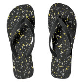 Trendy Geometric Yellow Grey Black Terrazzo Teenslippers (Voetbed)
